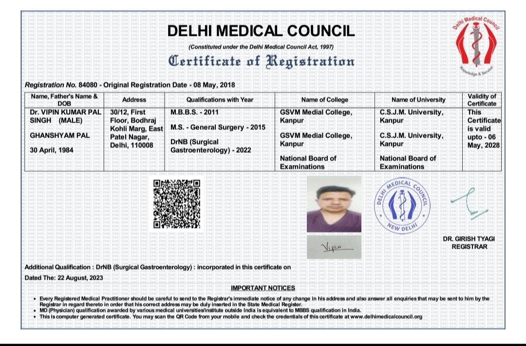 Dr. Vipin at work